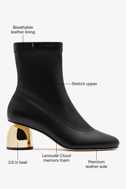 Dew Drop Boot Black Stretch