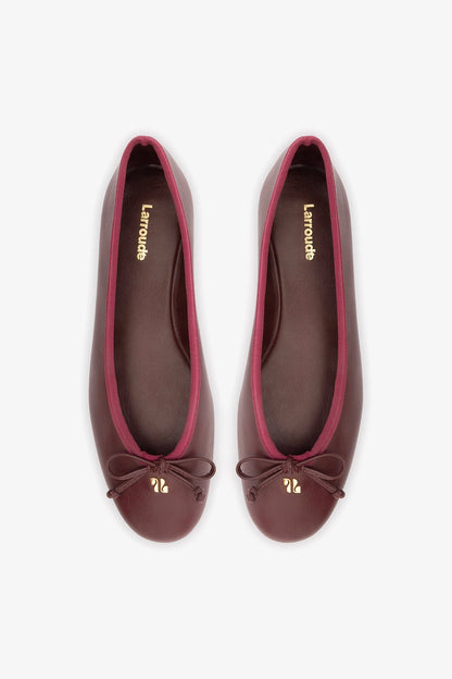 Pavlova Ballet Flat In Burgundy Leather