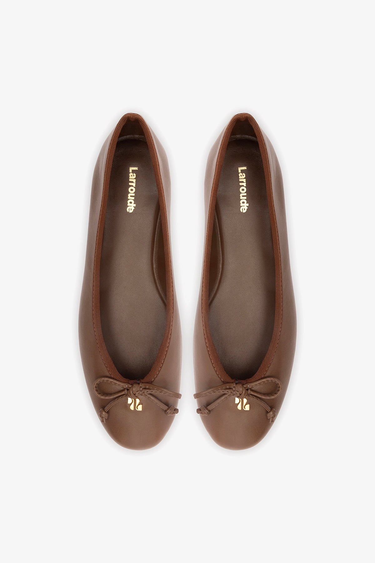 Pavlova Ballet Flat In Burnt Umber Leather