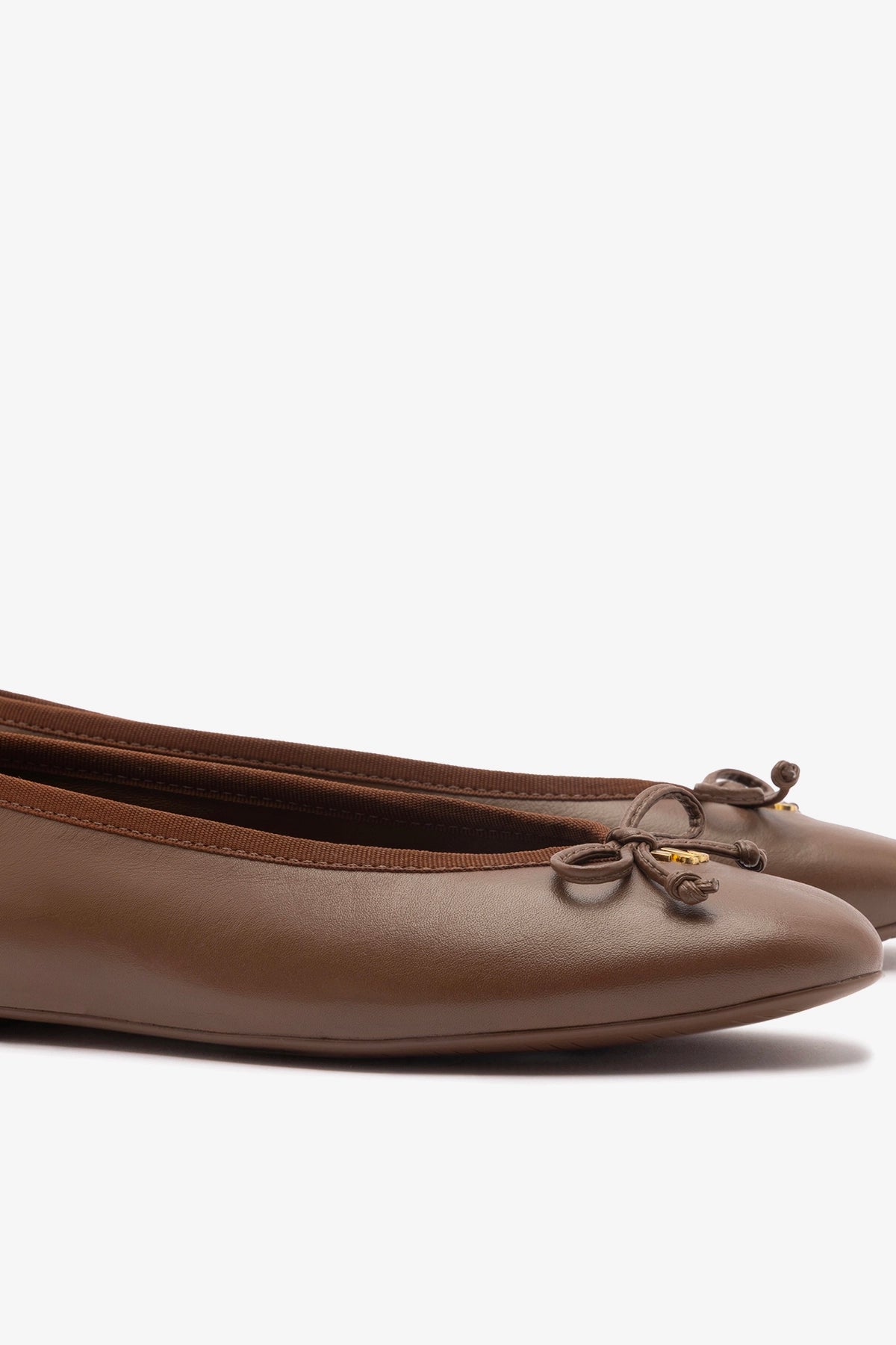 Pavlova Ballet Flat In Burnt Umber Leather
