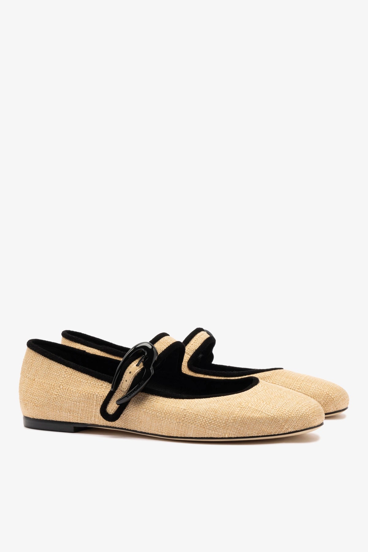 Verona Ballet Flat Beige Raffia