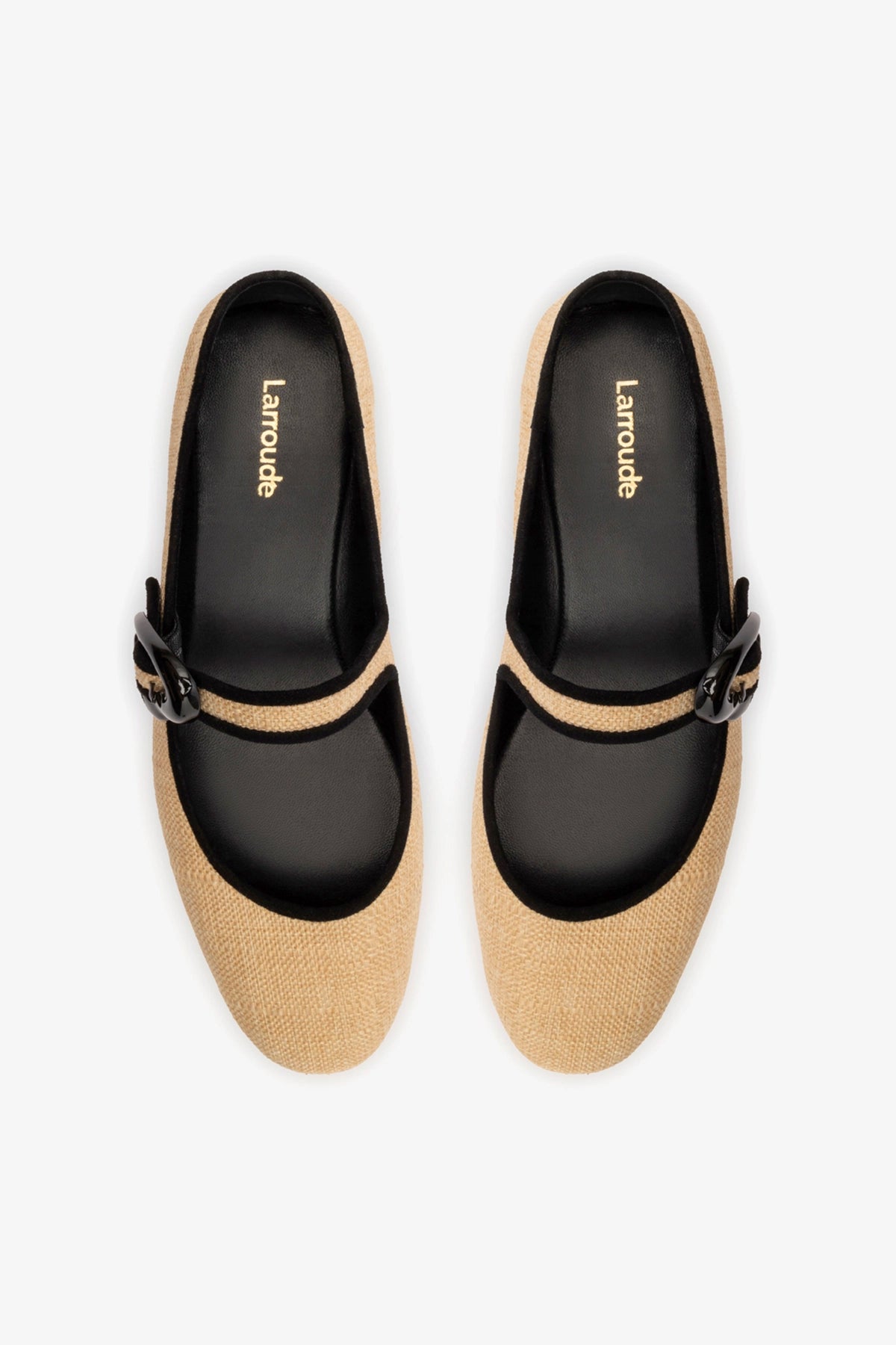 Verona Ballet Flat Beige Raffia