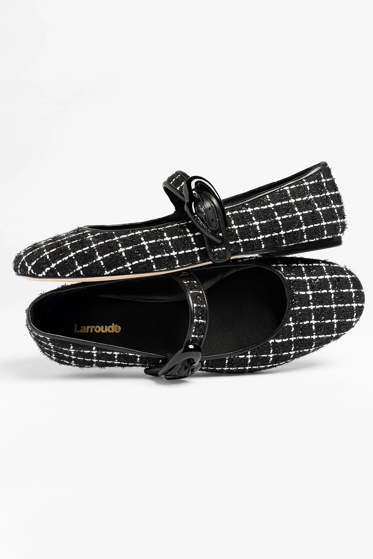 Verona Ballet Flat Black Tweed