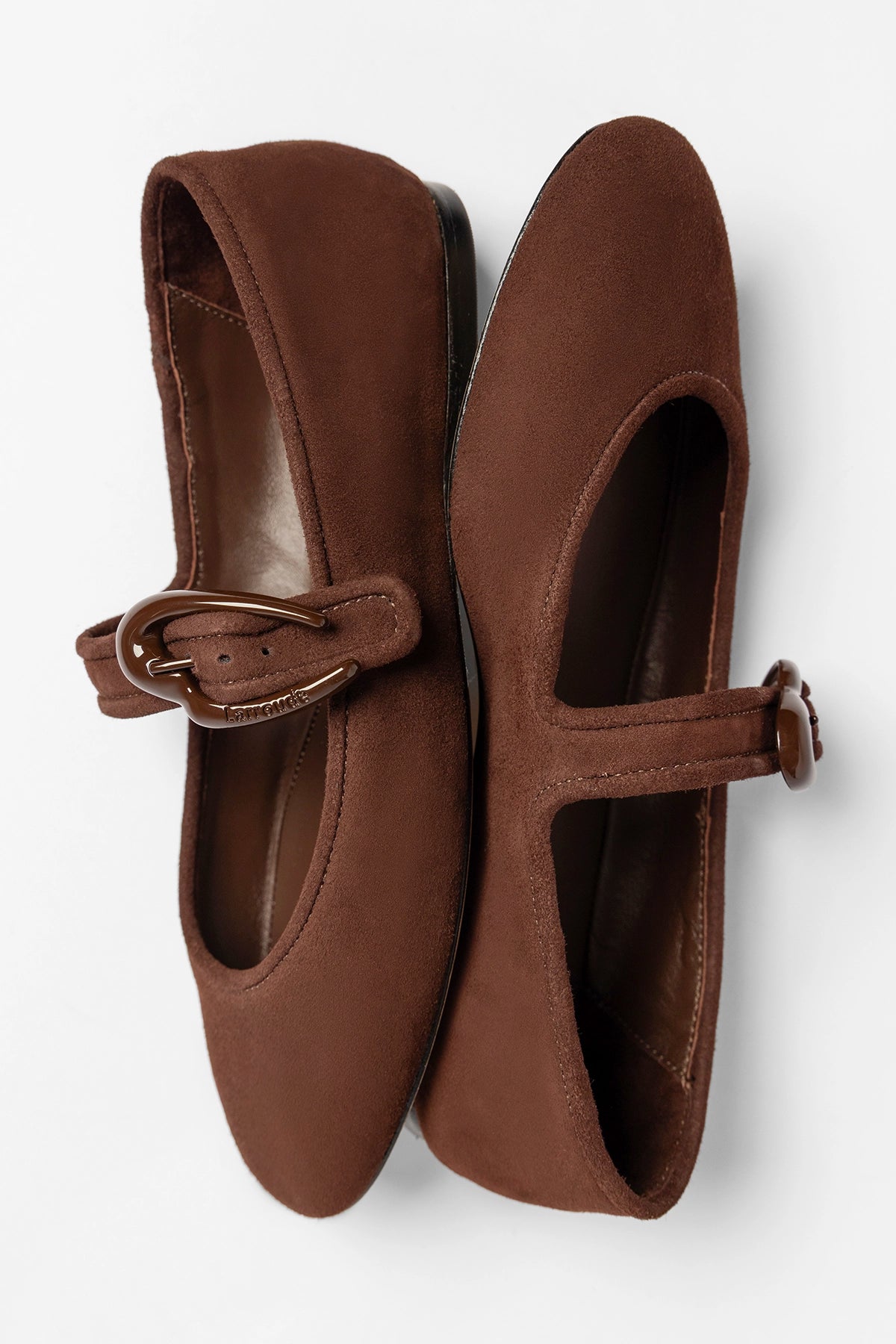 Verona Ballet Flat In Brown Suede