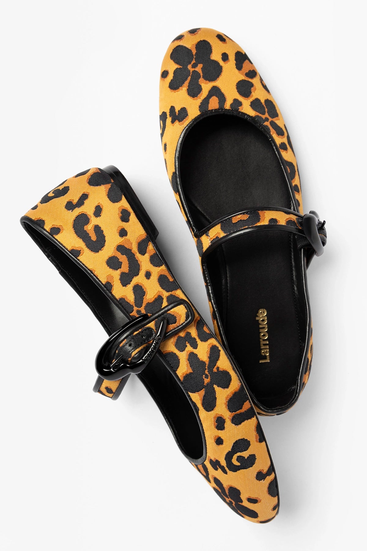 Verona Ballet Flat Leopard Jacquard