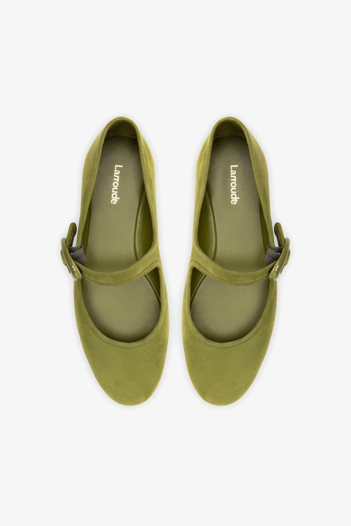 Verona Ballet Flat In Seaweed Suede