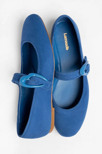 Verona Ballet Flat Blue Suede