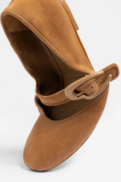 Verona Ballet Flat Tobacco Suede
