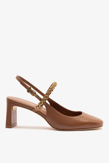 Georgina Milanina Pump In Caramel Leather