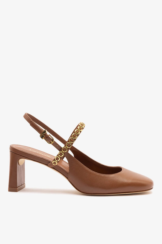 Georgina Milanina Pump In Caramel Leather