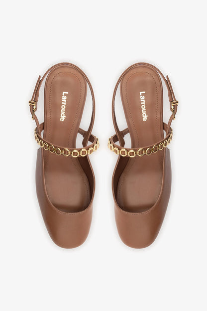 Georgina Milanina Pump In Caramel Leather