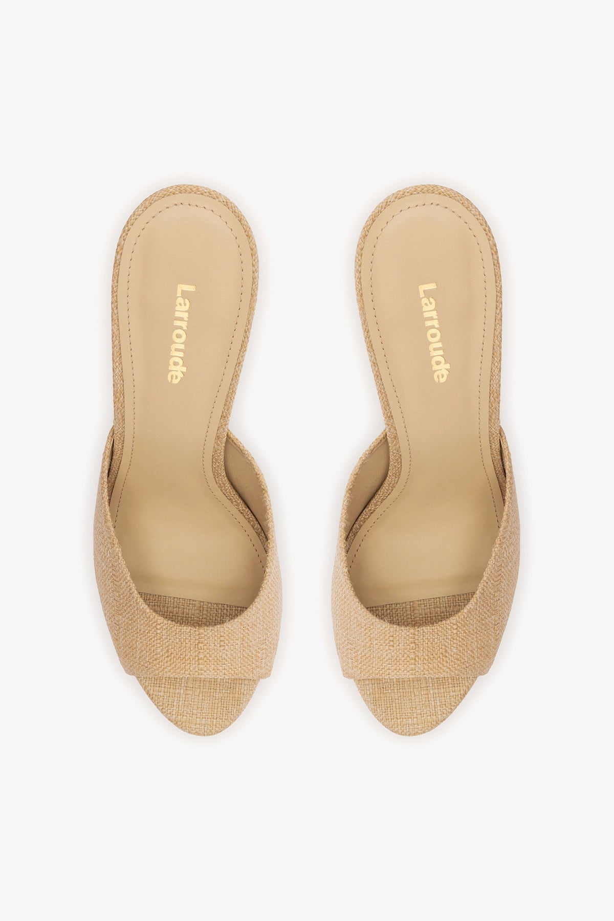 Jasmine Hi Mule Beige Raffia