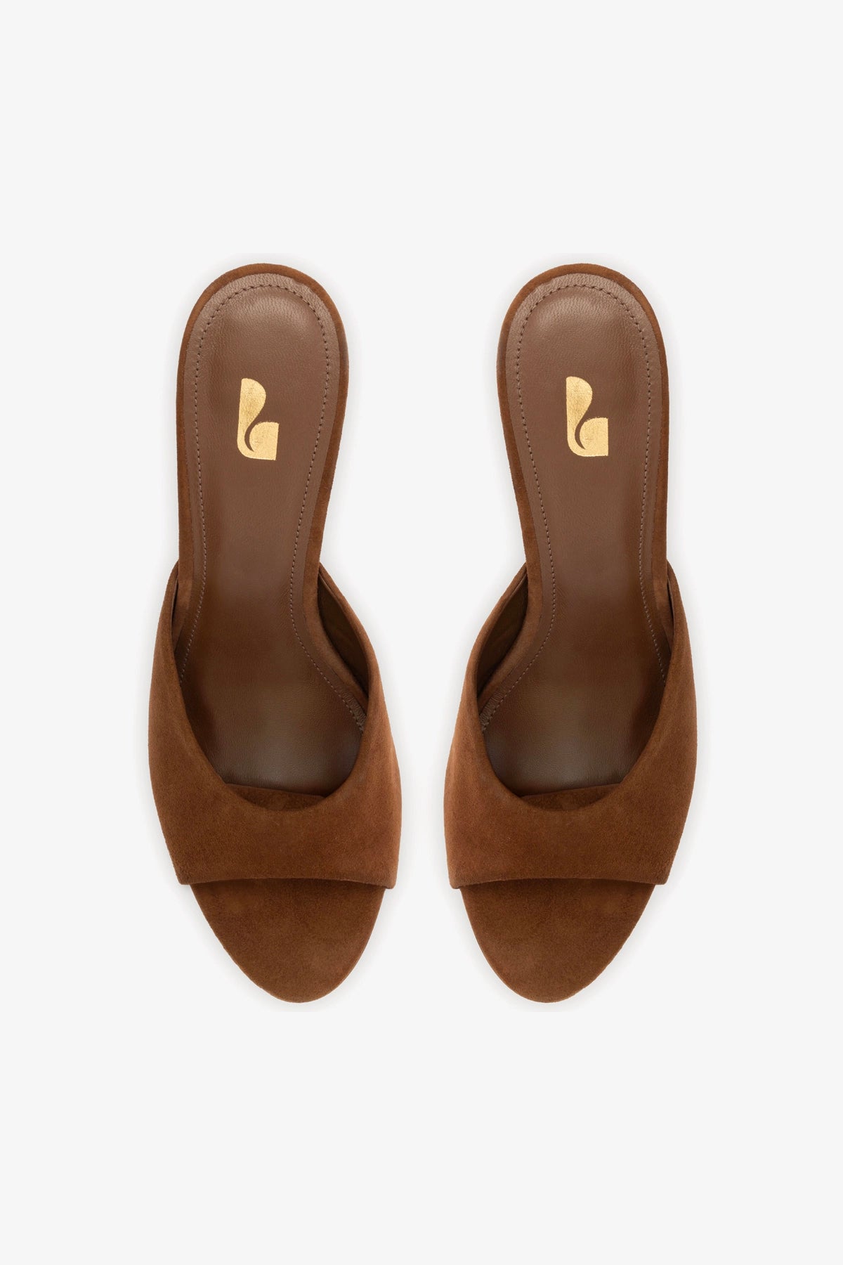 Jasmine Hi Mule In Burnt Umber Suede