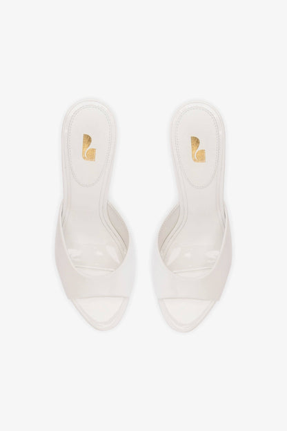 Jasmine Hi Mule In White Leather