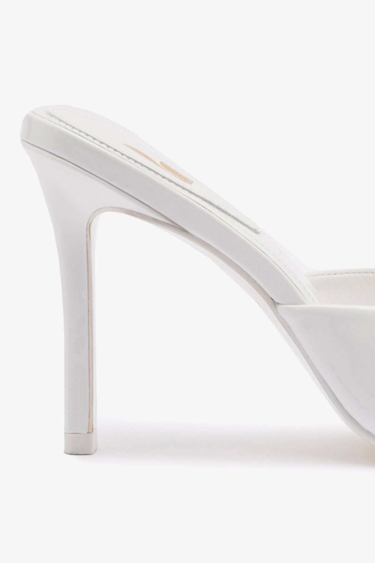 Jasmine Hi Mule In White Leather