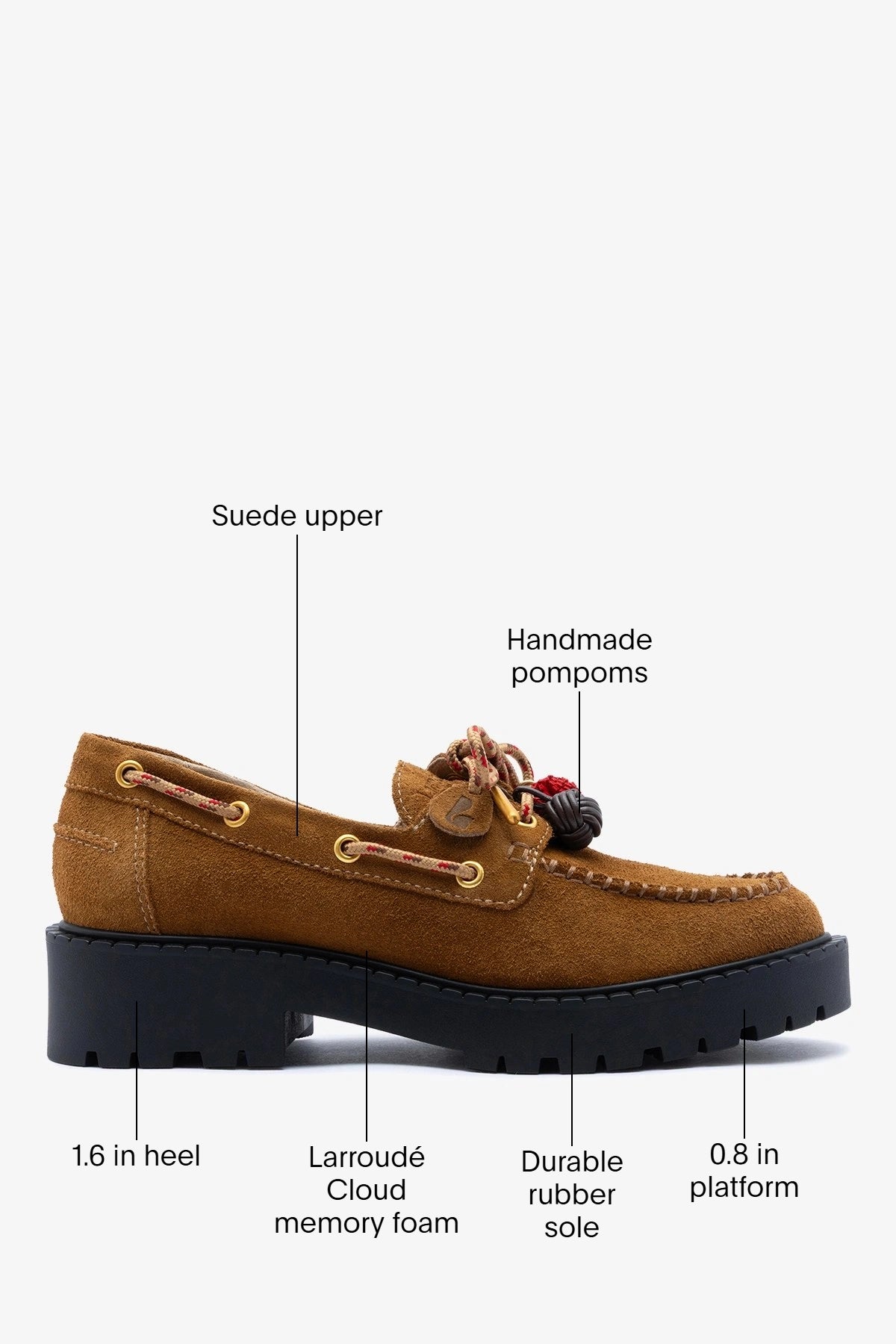 Cyprus Lugsole Loafer Russet Suede