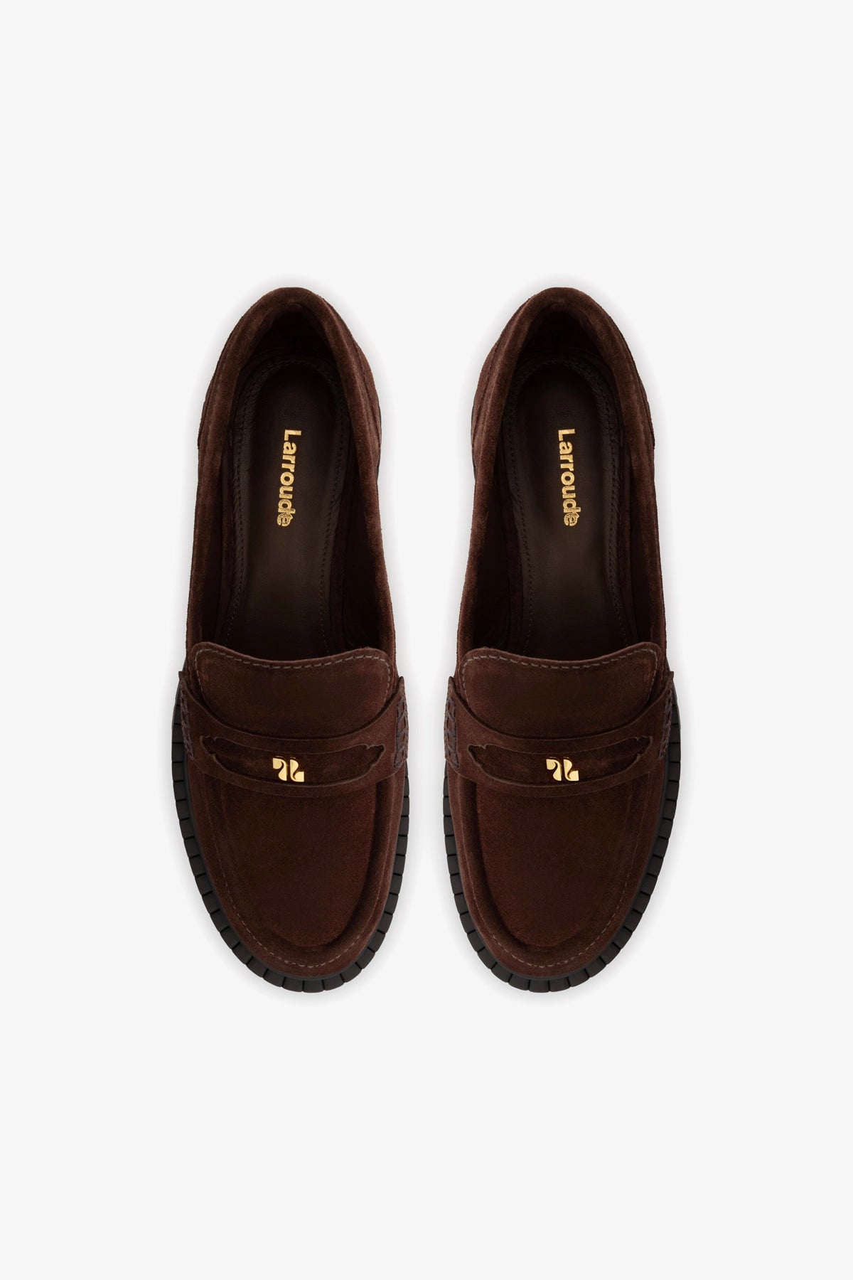 Suki Lugsole Loafer In Brown Suede