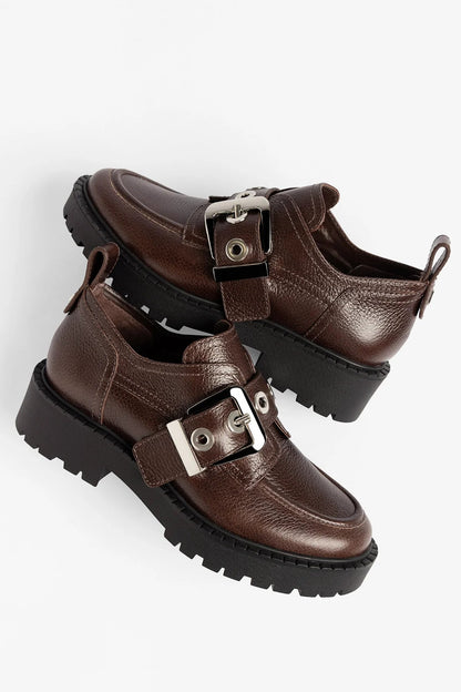 Stewart Lugsole Loafer Brown Leather