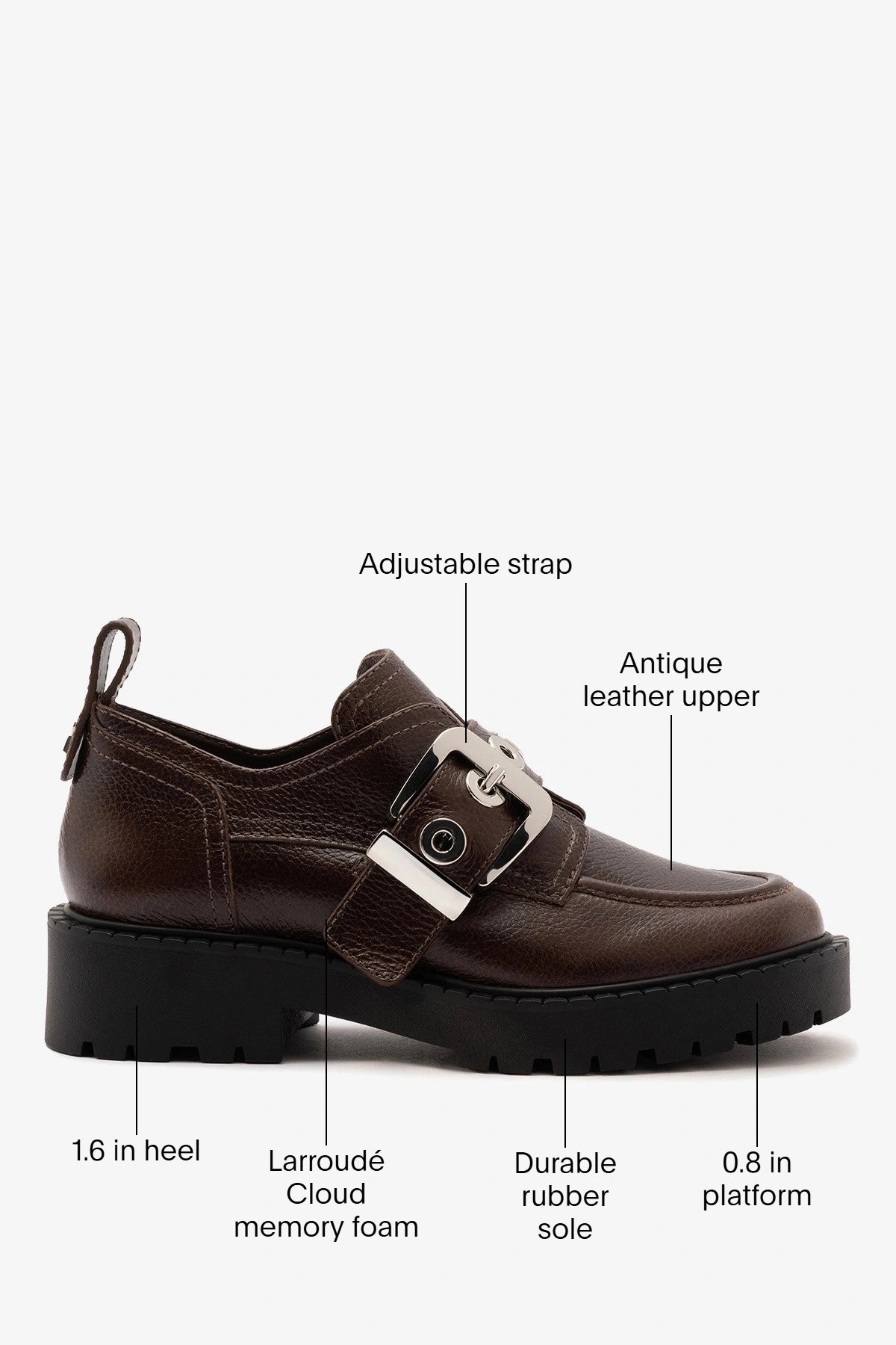 Stewart Lugsole Loafer Brown Leather