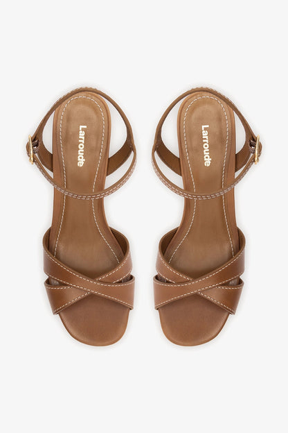 Bianca Low Sandal Caramel Leather