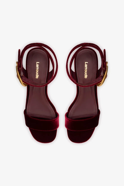 Dolly Verona Low Sandal Wine Velvet