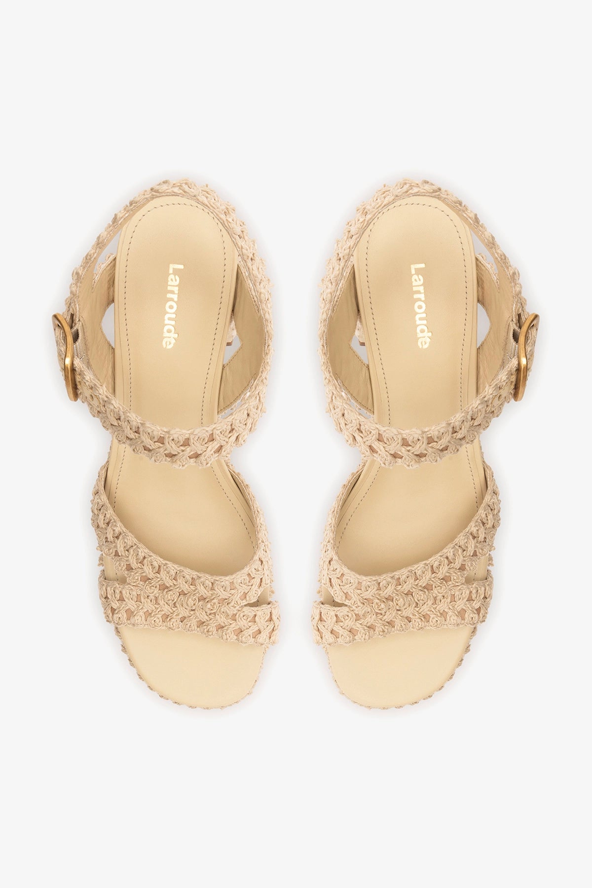 Jolene Low Sandal Natural Crochet
