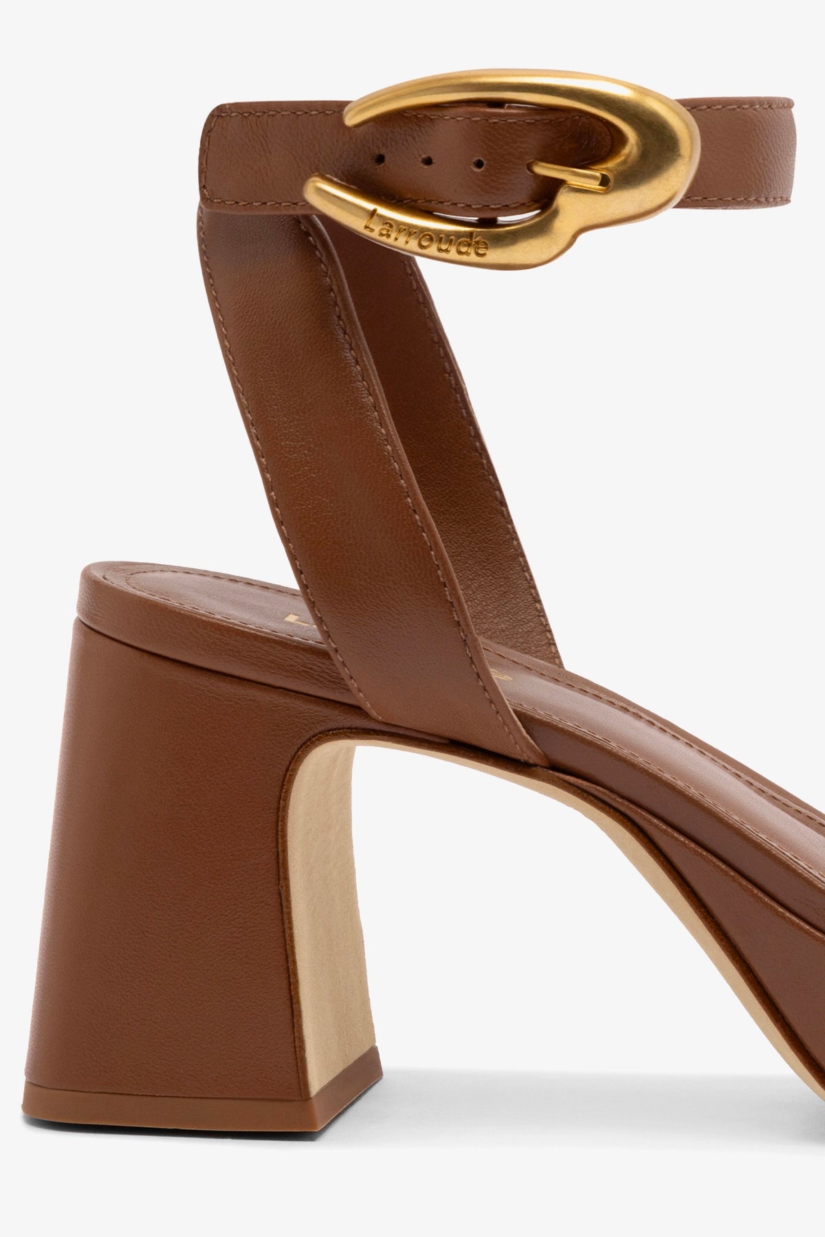 Dolly Verona Low Sandal In Caramel Leather