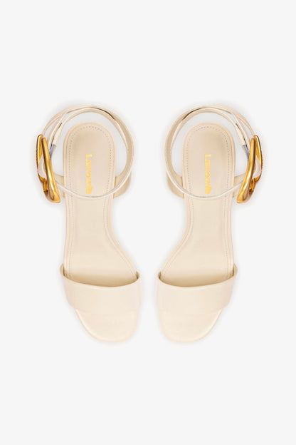 Dolly Verona Low Sandal In Ivory Leather