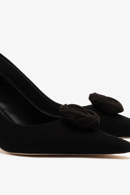 Carine Low Pump Black Leather