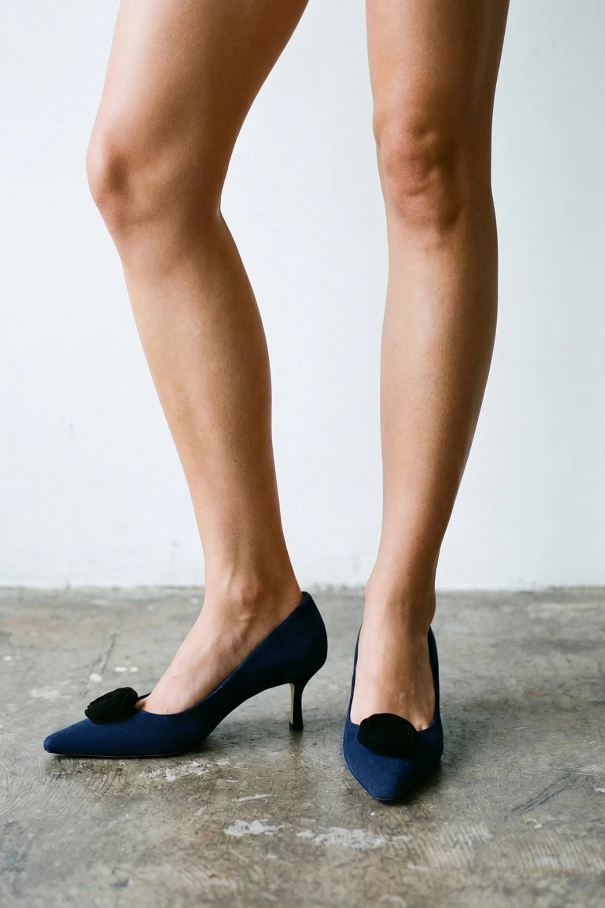 Carine Low Pump Indigo Leather