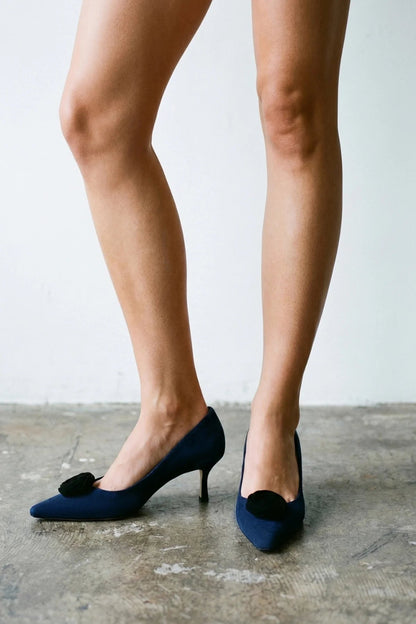 Carine Low Pump Indigo Leather