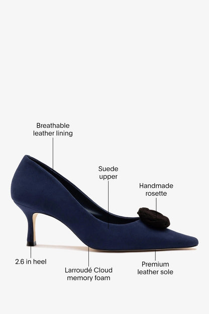 Carine Low Pump Indigo Leather