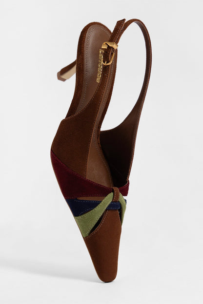 Kirstin Pump Burnt Umber Suede