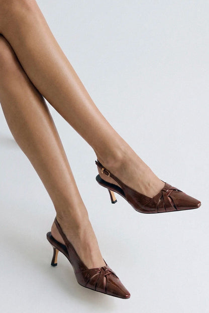 Kirstin Pump Oak Patent Leather