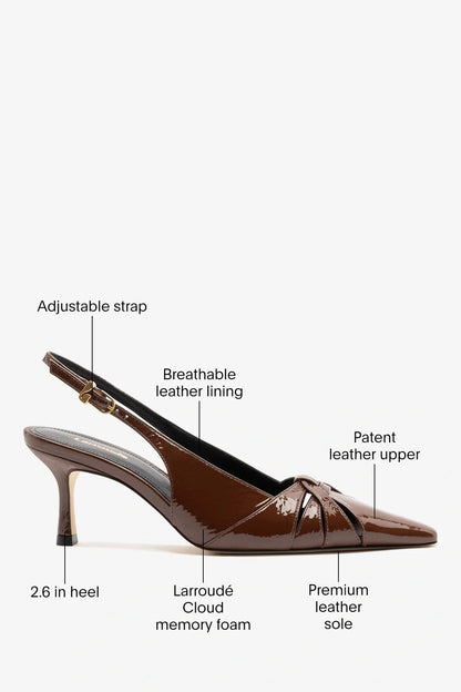 Kirstin Pump Oak Patent Leather