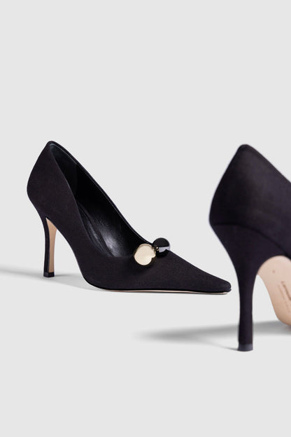 Larroudé x CPPXO Pump In Black Denim