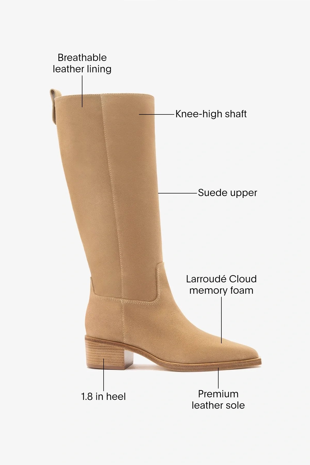 Florencia Boot Peanut Suede