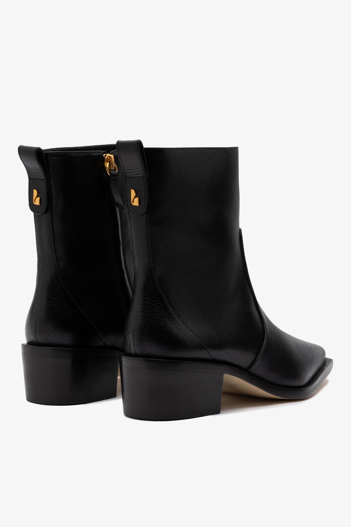 Florencia Low Boot In Black Leather
