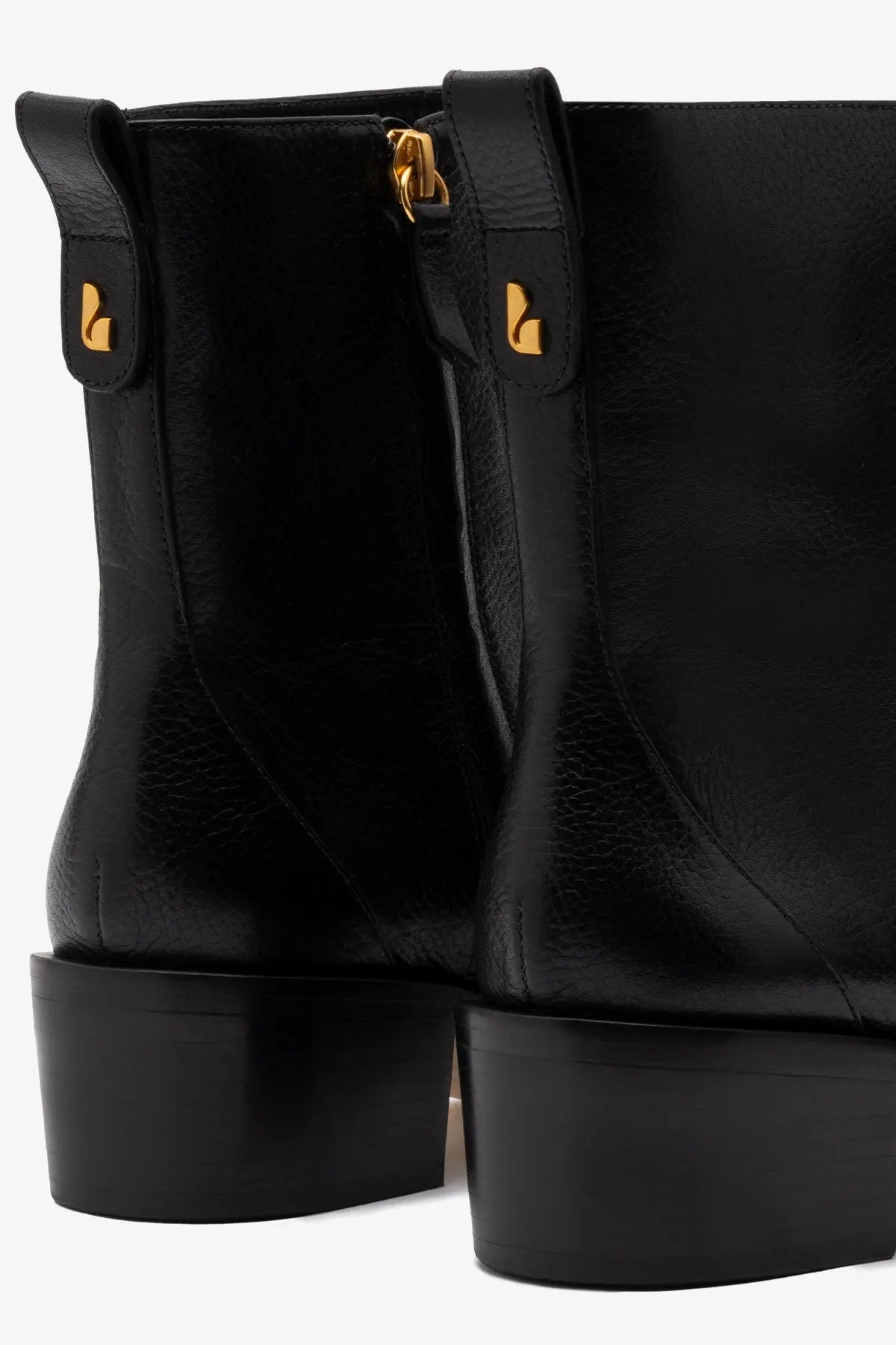 Florencia Low Boot In Black Leather