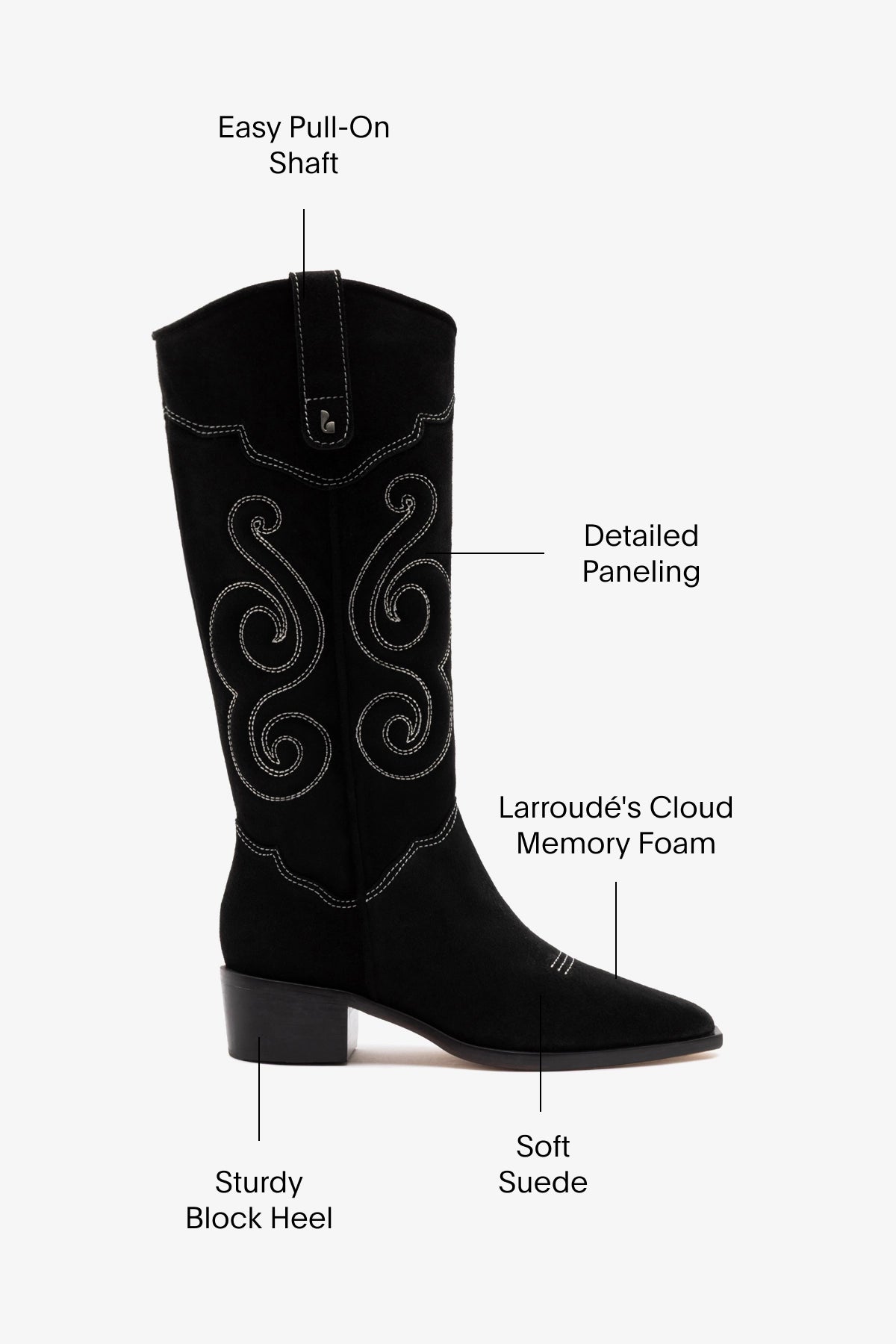 Paloma Boot In Black Suede