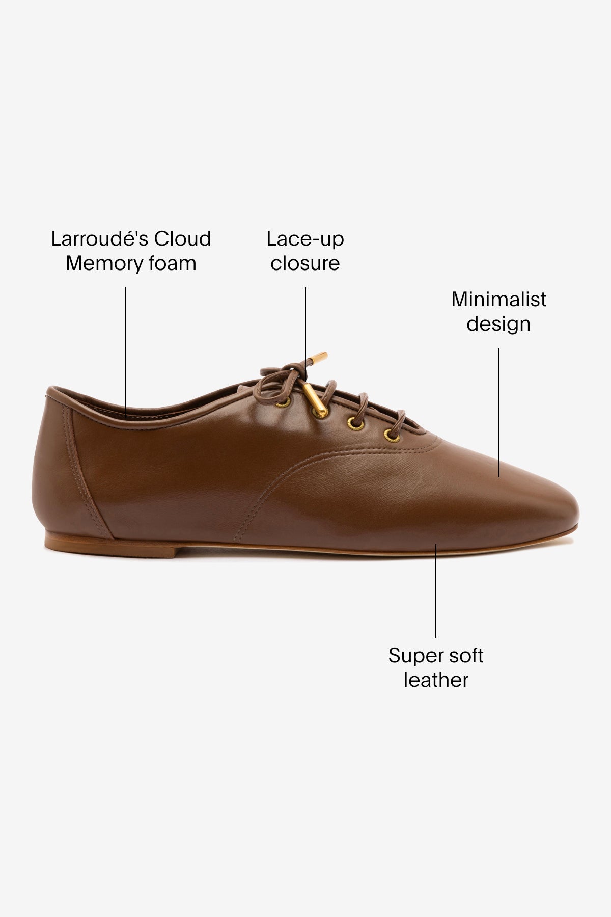 Liza Sneaker In Burnt Umber Leather