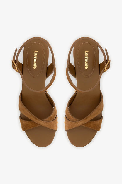 Talitha Sandal In Russet Suede