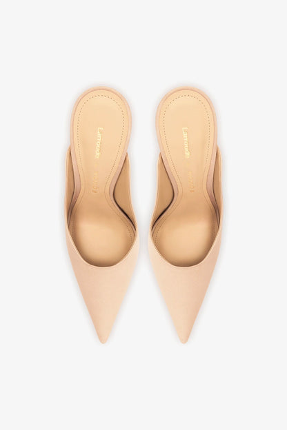 Larroudé x Nicolò B.: Inna Mule Sand Satin