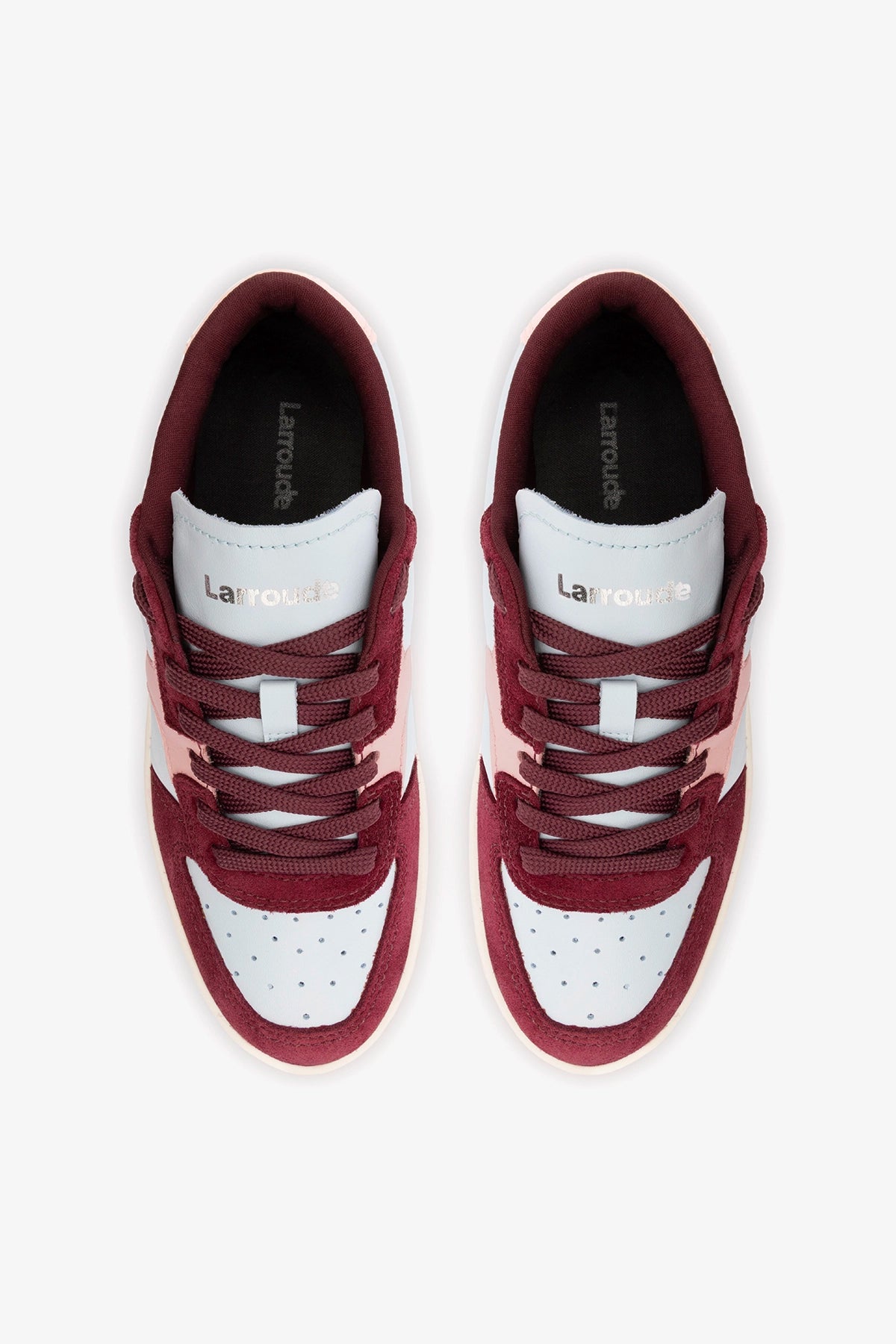 George Sneaker In Burgundy Suede and Maya and Tulip Leather