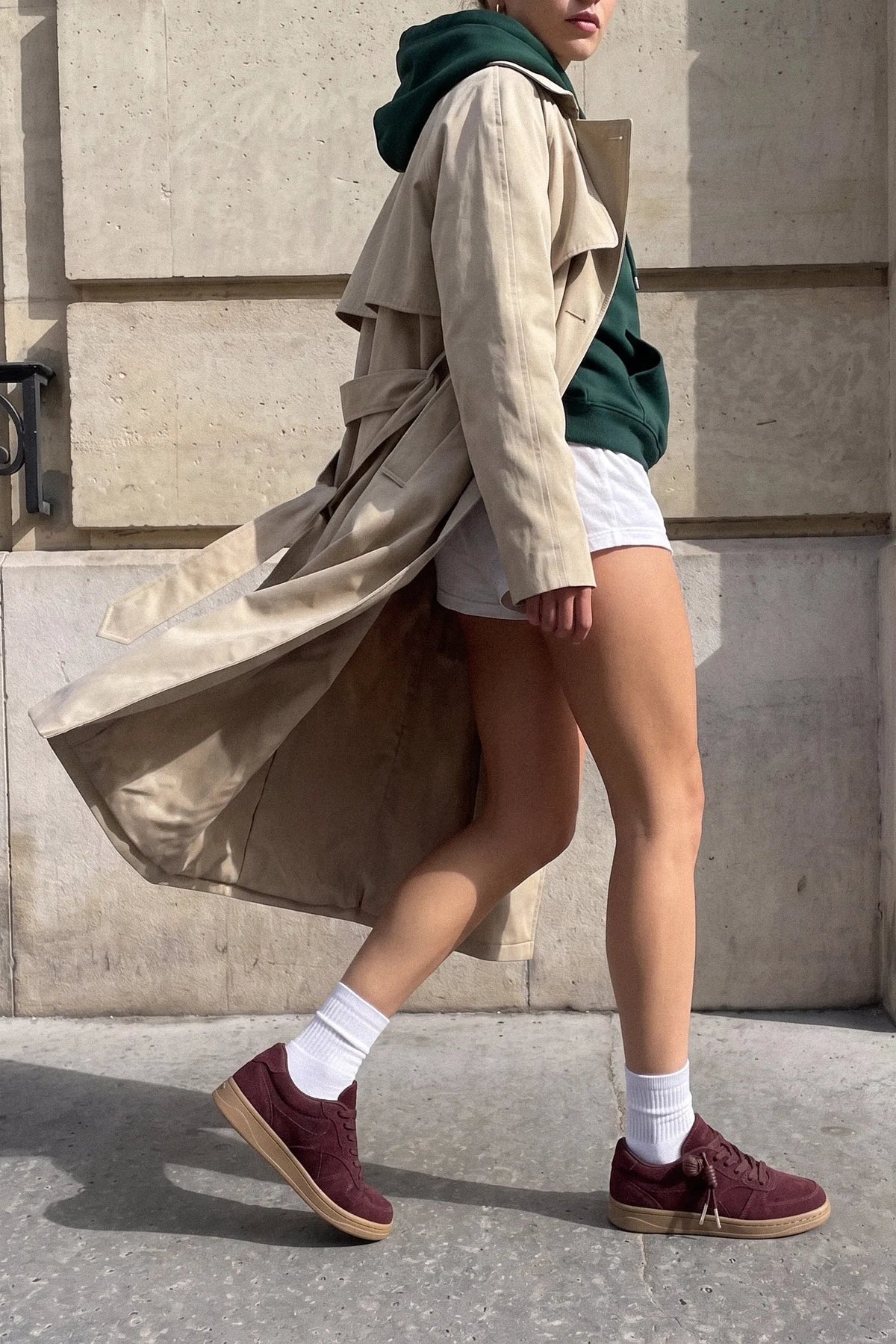 George Sneaker Burgundy Suede