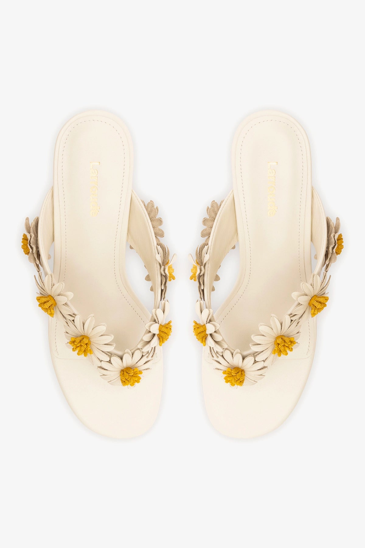 Fiore Thong Sandal Ivory Leather