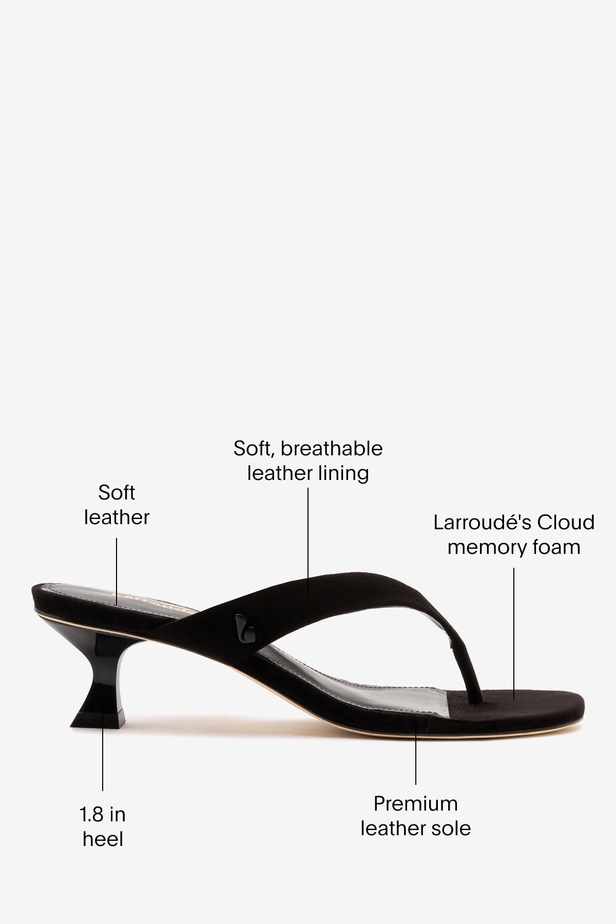 Gaia Low In Black Leather