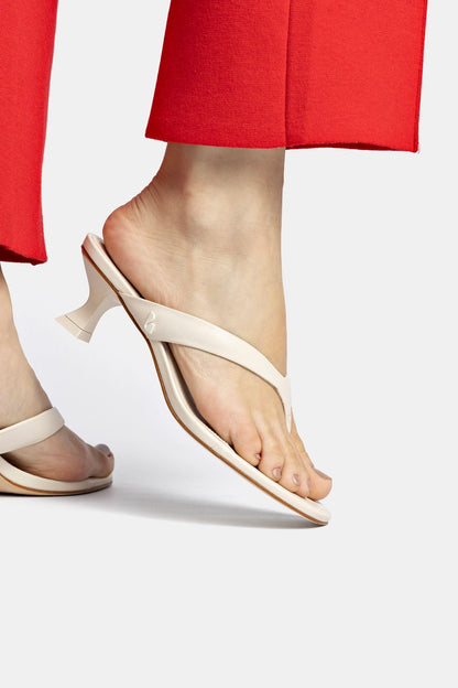 Gaia Low In Ivory Leather