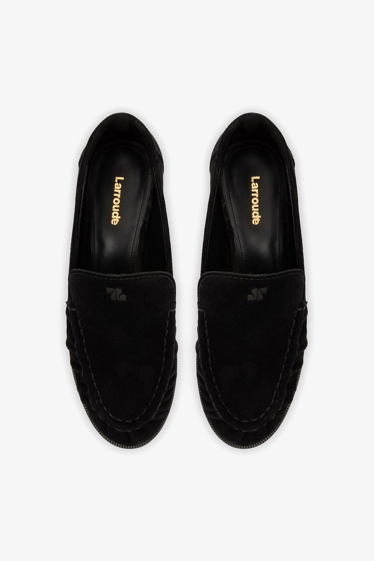 Margaux Loafer In Black Suede
