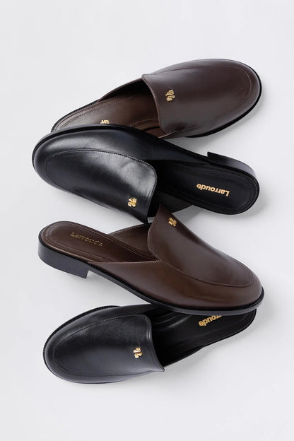 Margaux Mule Black Leather